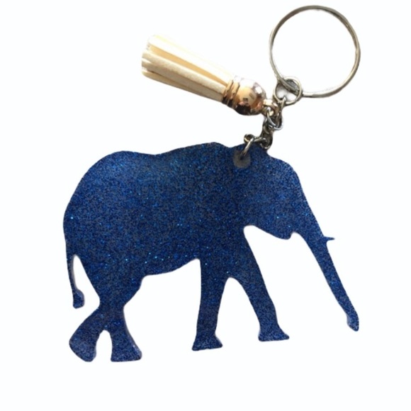 Hand Crafted Accessories - Handmade Elephant Keychain